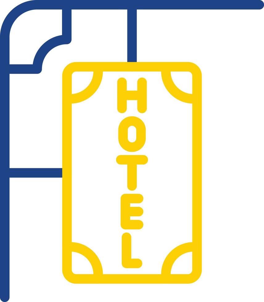 hotel teken vector icoon ontwerp