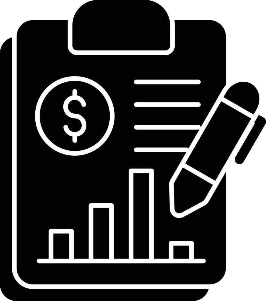 rapport glyph-pictogram vector