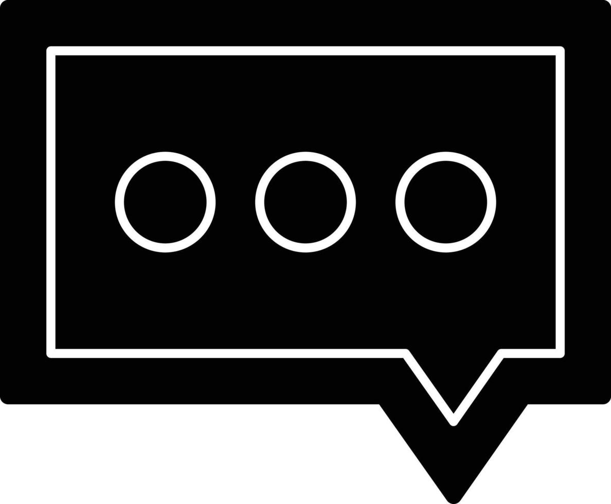 bericht glyph-pictogram vector