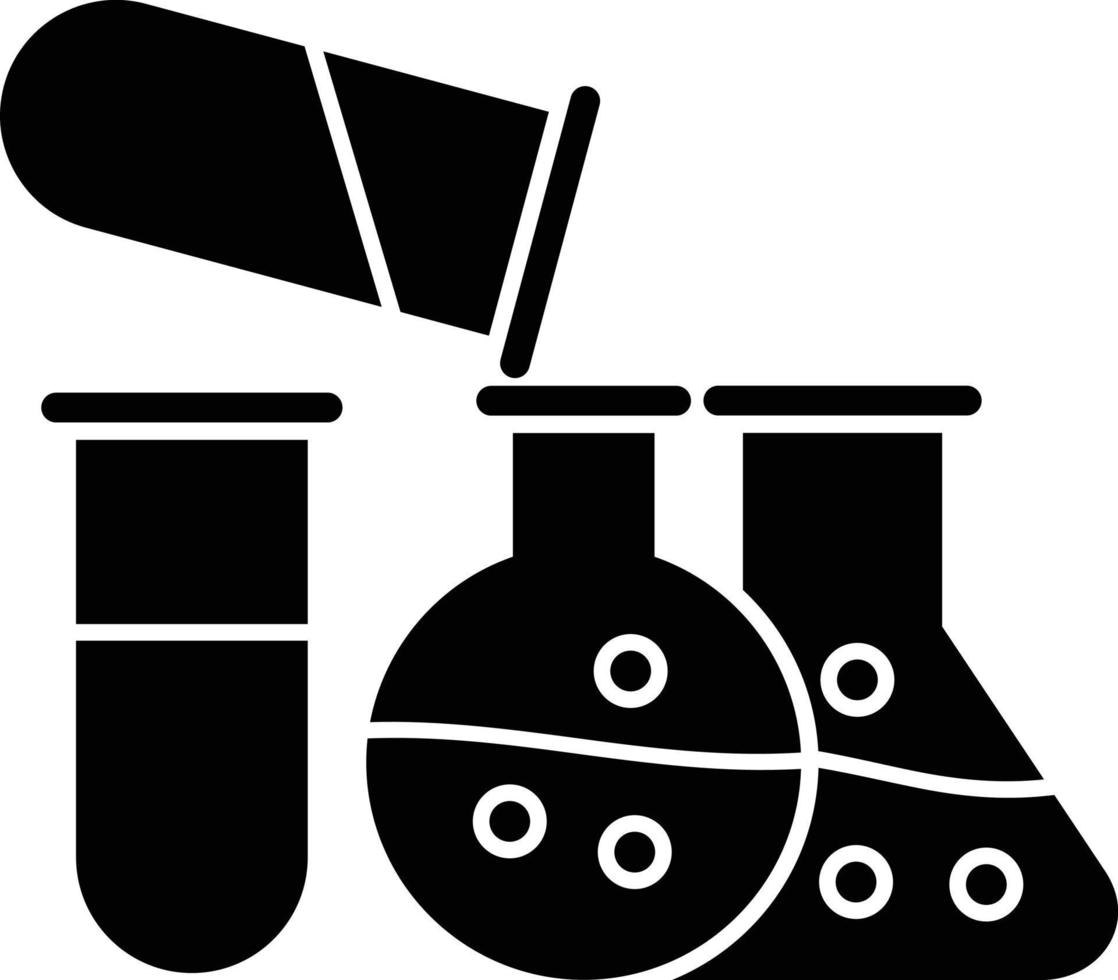 experiment glyph-pictogram vector