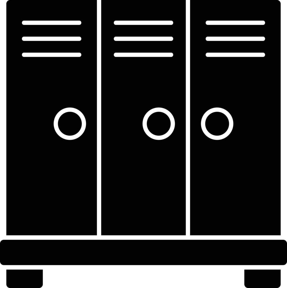 locker glyph icoon vector