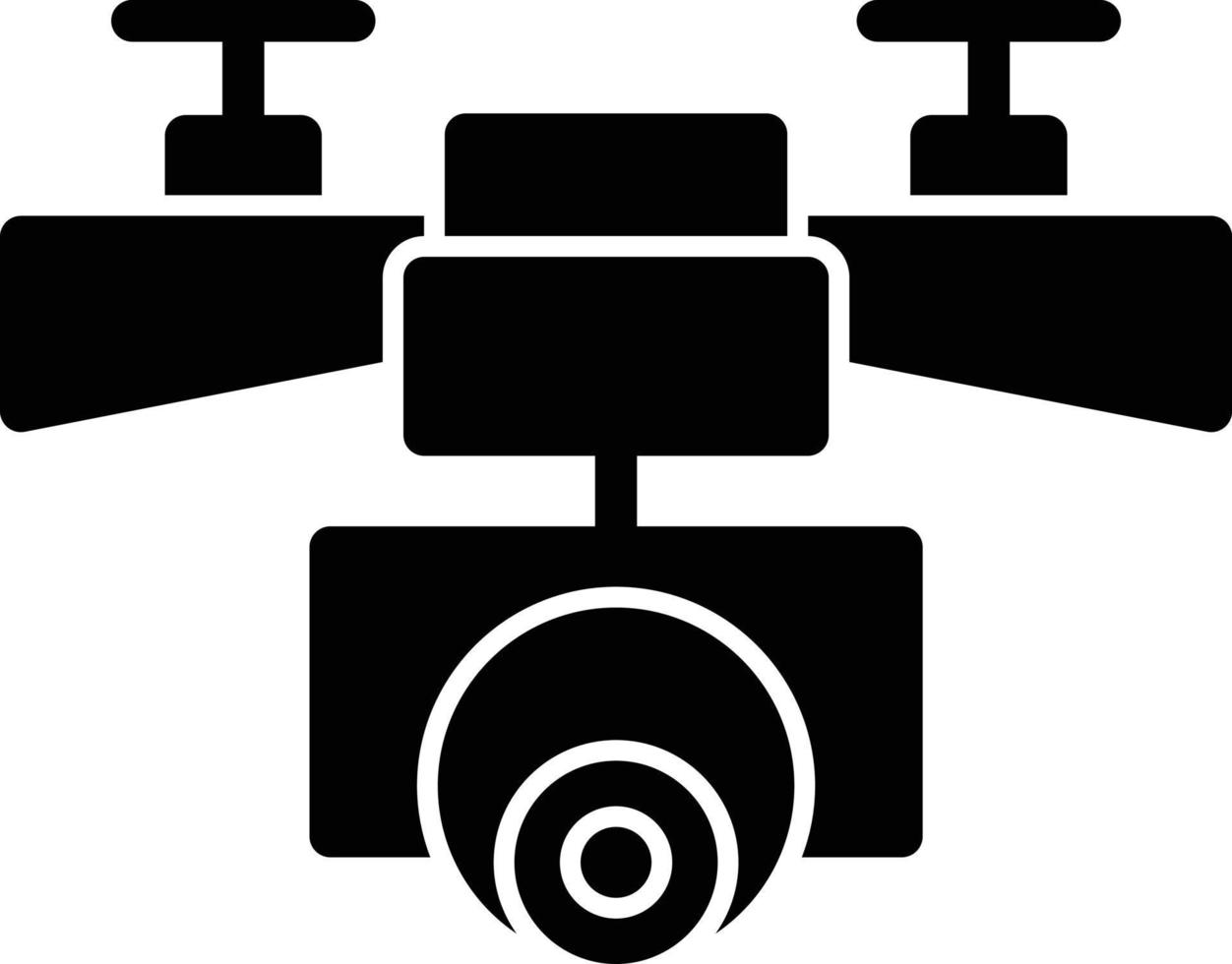 drone glyph-pictogram vector