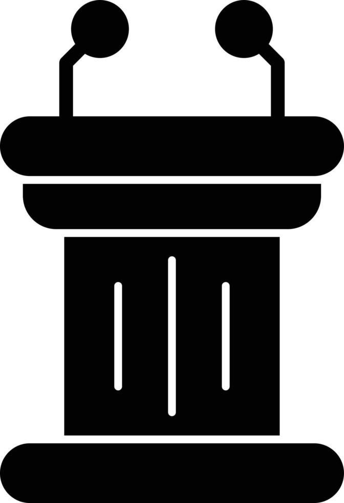 tribune glyph icoon vector
