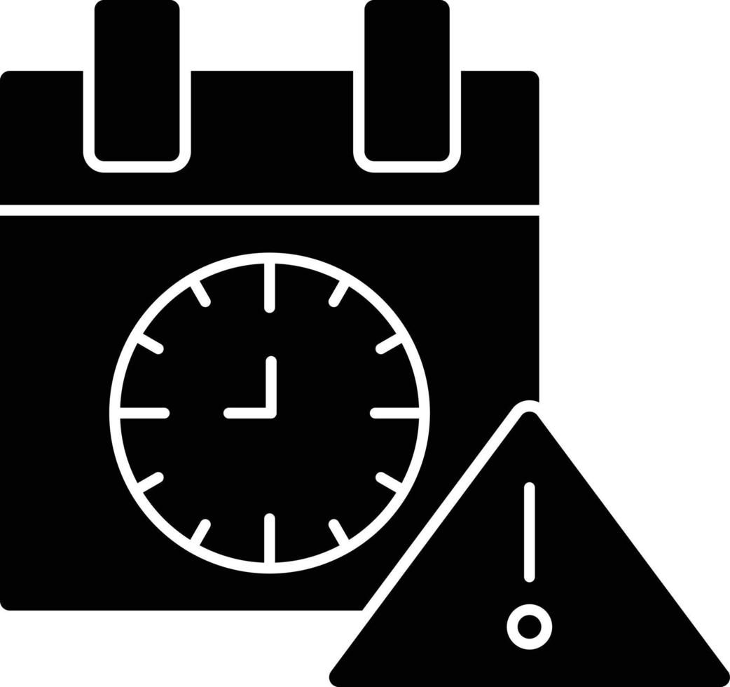 deadline glyph-pictogram vector