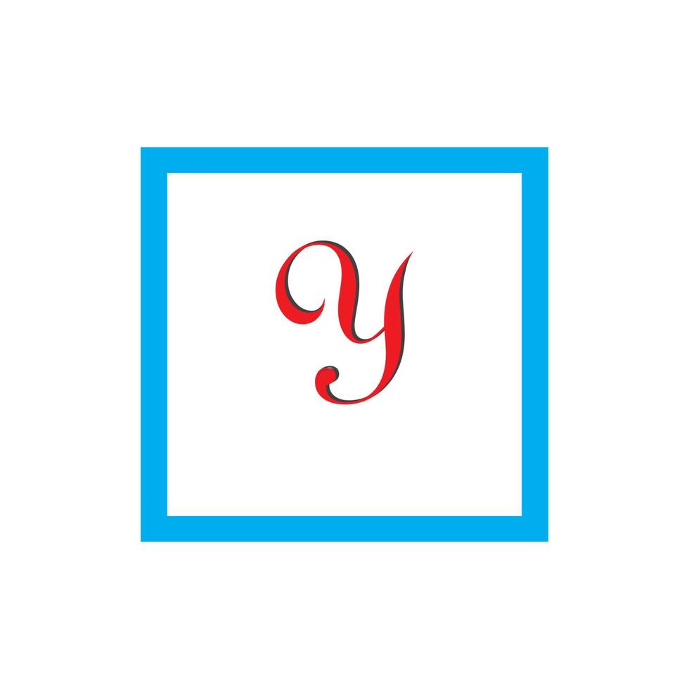brief y bedrijf zakelijke abstract eenheid vector logo ontwerp sjabloon