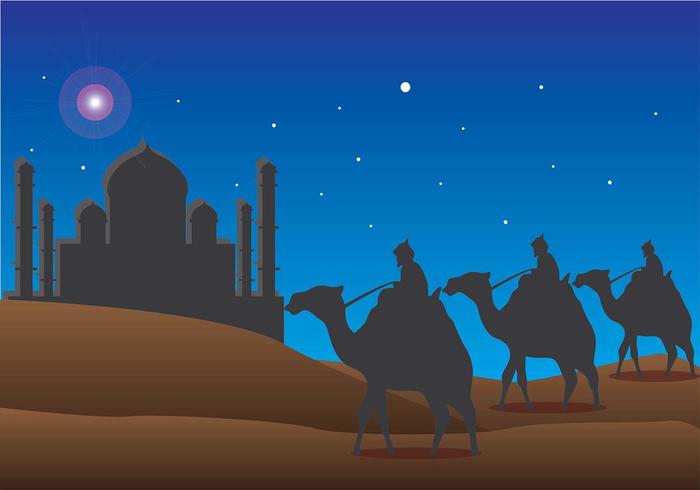 Gelukkig Epiphany Day Vector