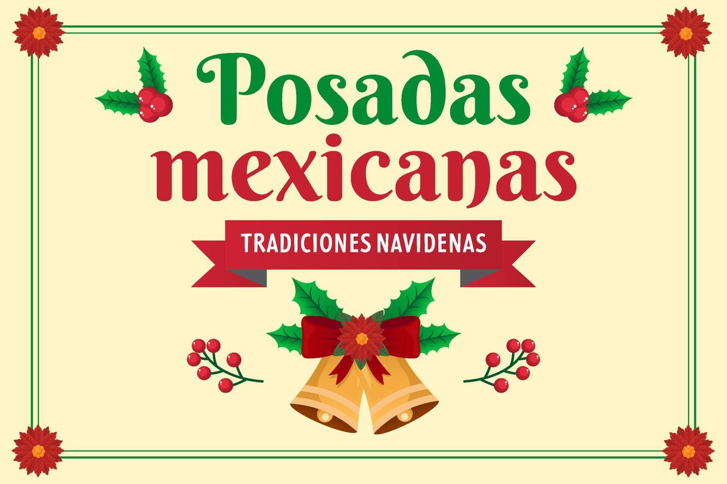 posada's mexicanas achtergrond illustratie vector