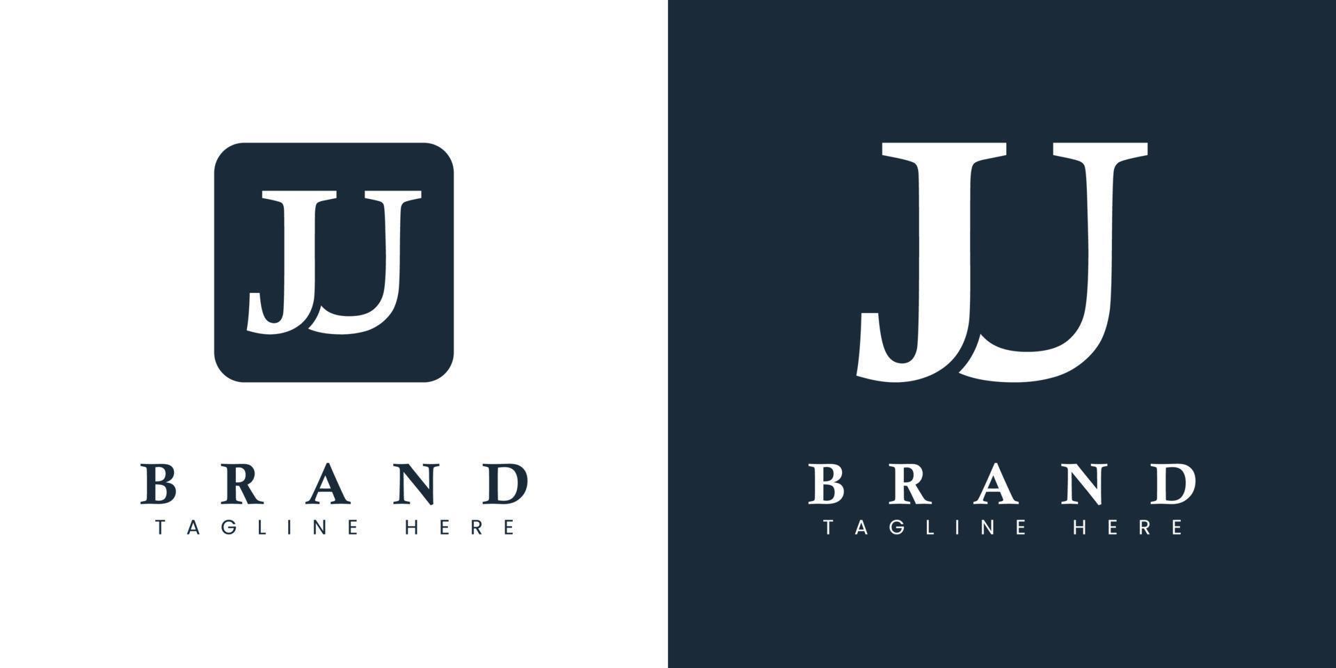 modern brief ju logo, geschikt voor ieder bedrijf of identiteit met ju of uj initialen. vector