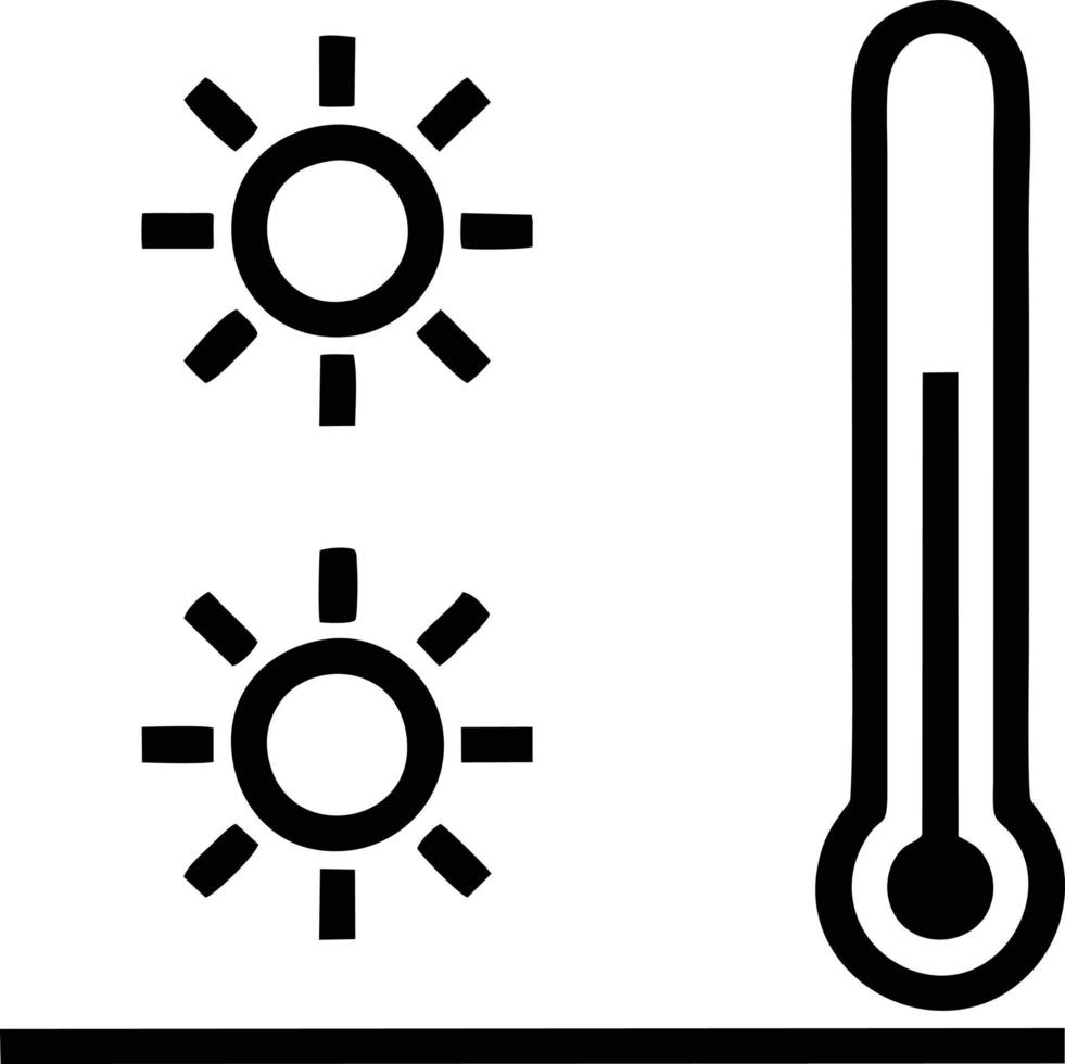 zon icoon in wit achtergrond, illustratie van zon icoon symbool in zwart Aan wit achtergrond vector