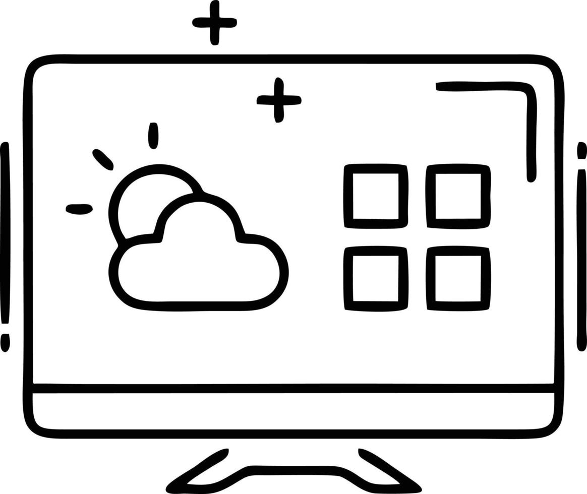 zon icoon in wit achtergrond, illustratie van zon icoon symbool in zwart Aan wit achtergrond vector