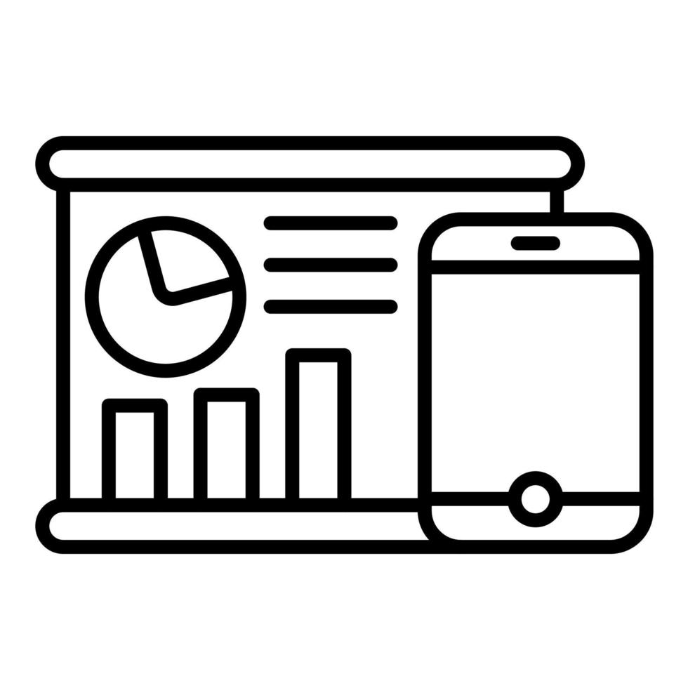 evenwichtig score kaart lijn icoon vector