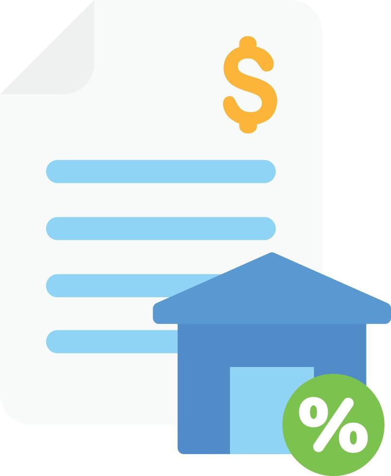 huis lening percentage vector