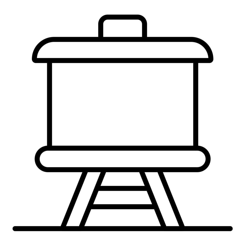 whiteboard lijn icoon vector
