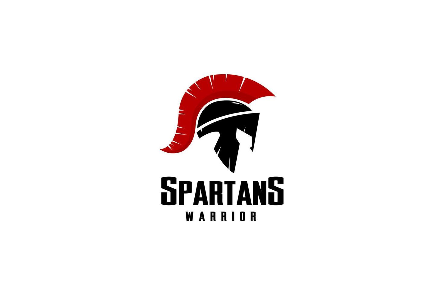 spartaans ridder leger helm, Sparta of Romeins krijger masker logo ontwerp vector