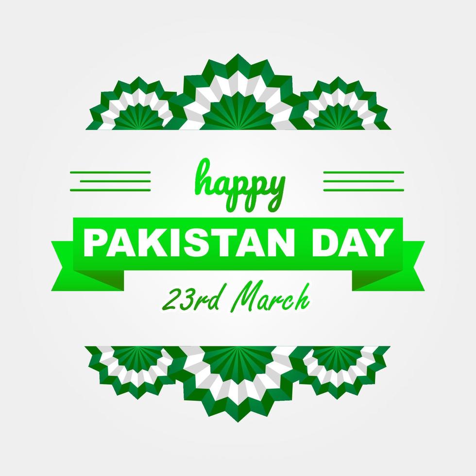 gelukkig Pakistan dag 23 maart sociaal media post sjabloon achtergrond ontwerp vector