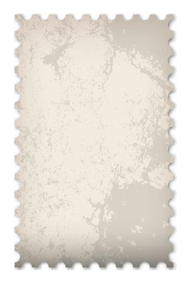 oud grunge port stempel. schoon port postzegel sjabloon. port postzegel grens. mockup port postzegel met schaduw. blanco port stempel. vector illustratie