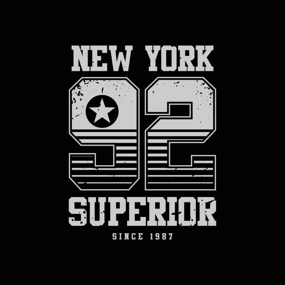 New York vectorillustratie en typografie, perfect voor t-shirts, hoodies, prints enz. vector