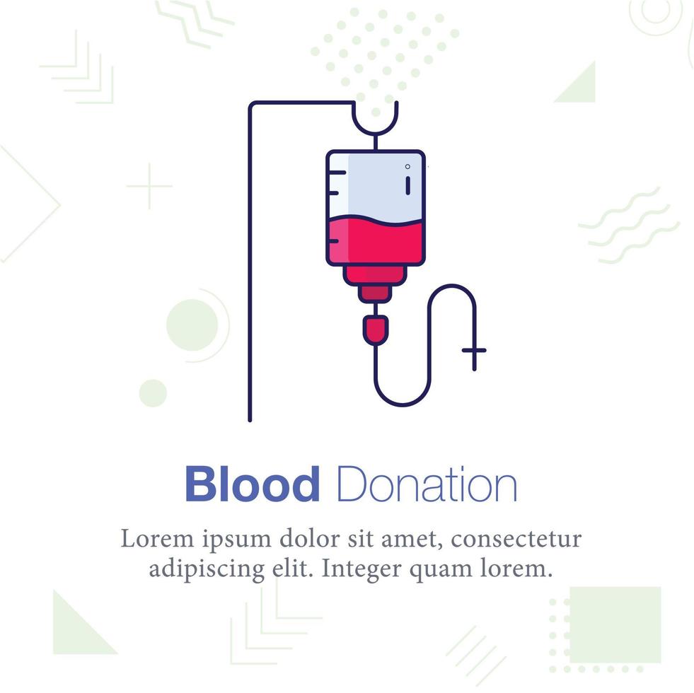 bloed bijdrage vector icoon illustratie