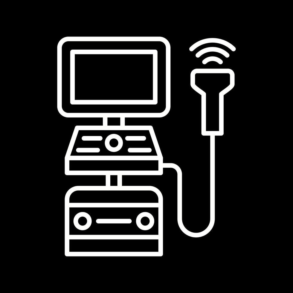 echografie machine vector icoon