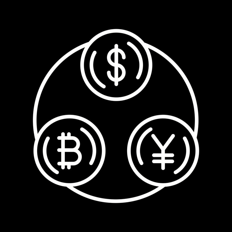 valuta wisselen vector pictogram