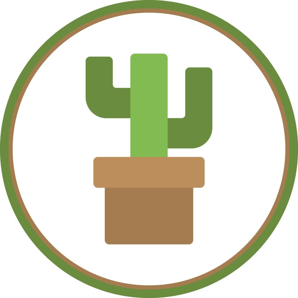 cactussen gevulde icoon vector