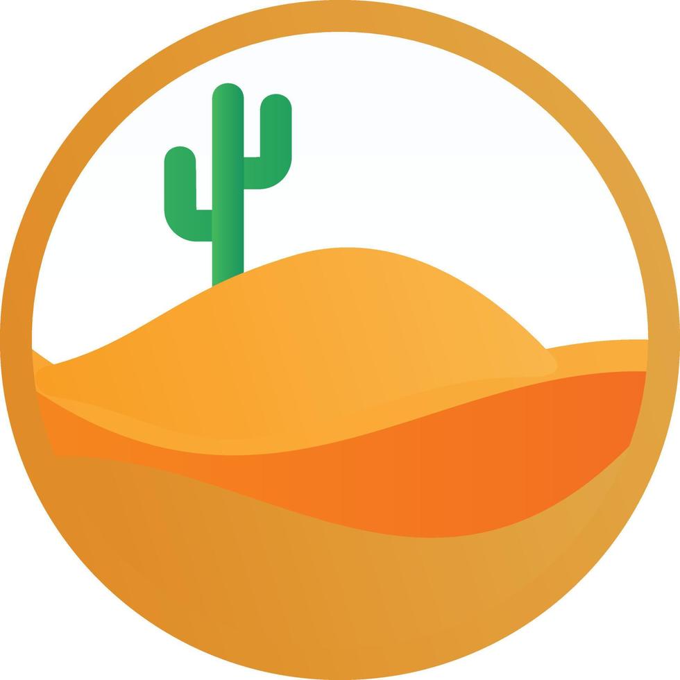 woestijn zand gevulde icoon vector