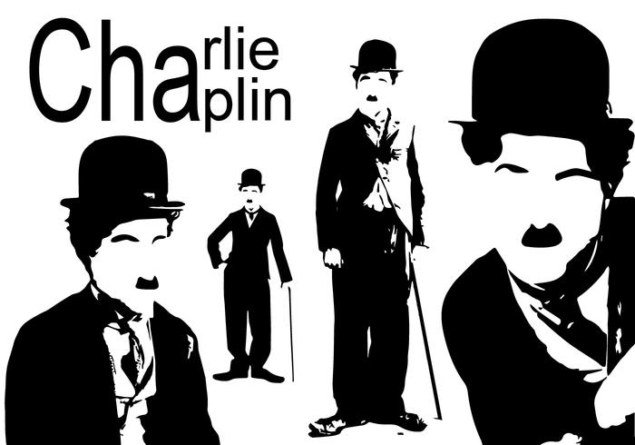 Charlie Chaplin Silhouette vector
