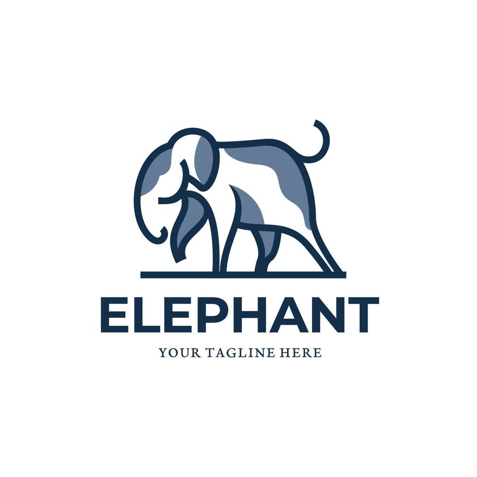 olifant logo ontwerp sjabloon inspiratie - vector