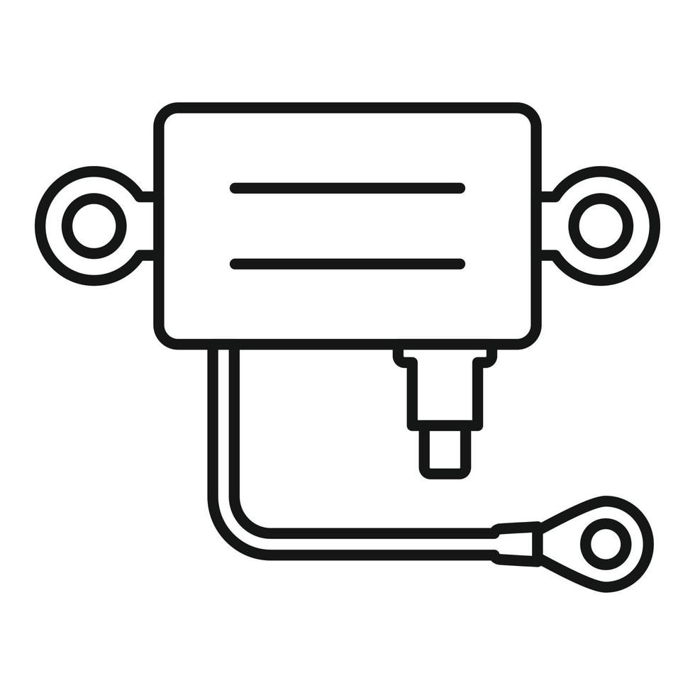 Spanning controleur icoon schets vector. elektrisch regelgever vector