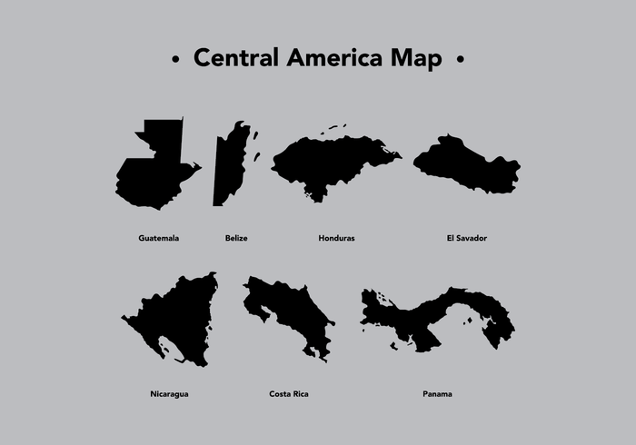 Midden-Amerika Kaart Vector Grafieken
