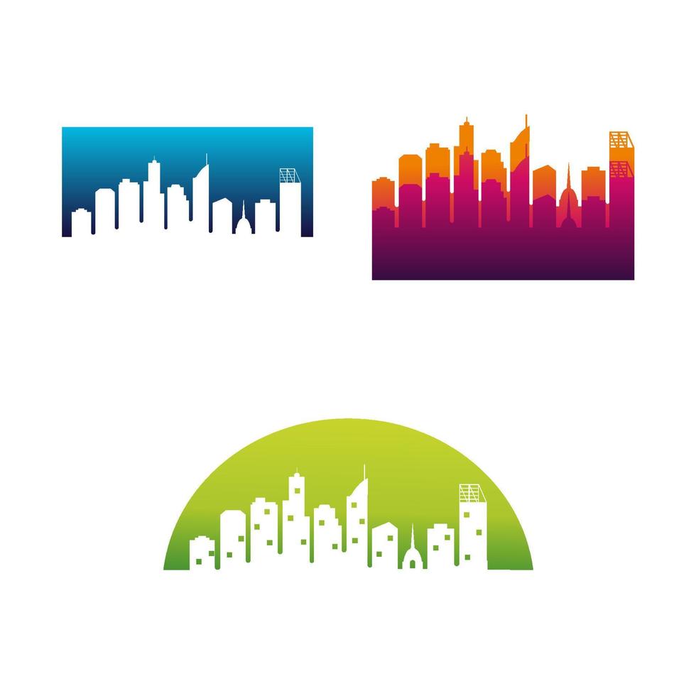 Perth stad horizon logo vector sjabloon met wit achtergrond