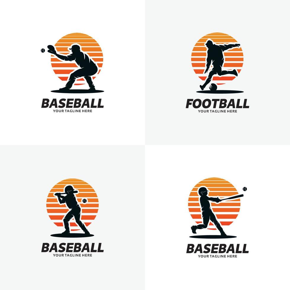 reeks van sport logo ontwerp Sjablonen vector