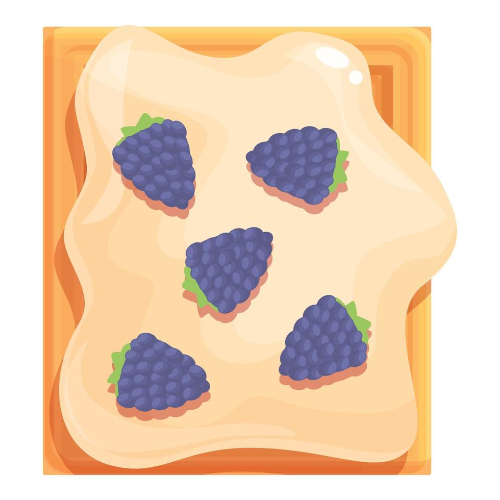 BES wafel icoon tekenfilm vector. fruit voedsel vector