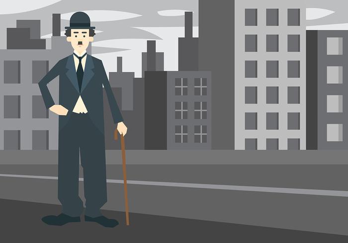 Charlie Chaplin Vector Achtergrond