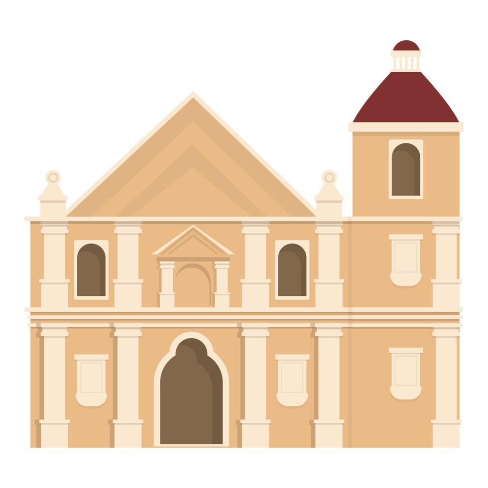 Filippijnen stad gebouw icoon tekenfilm vector. Filippijnen mijlpaal vector