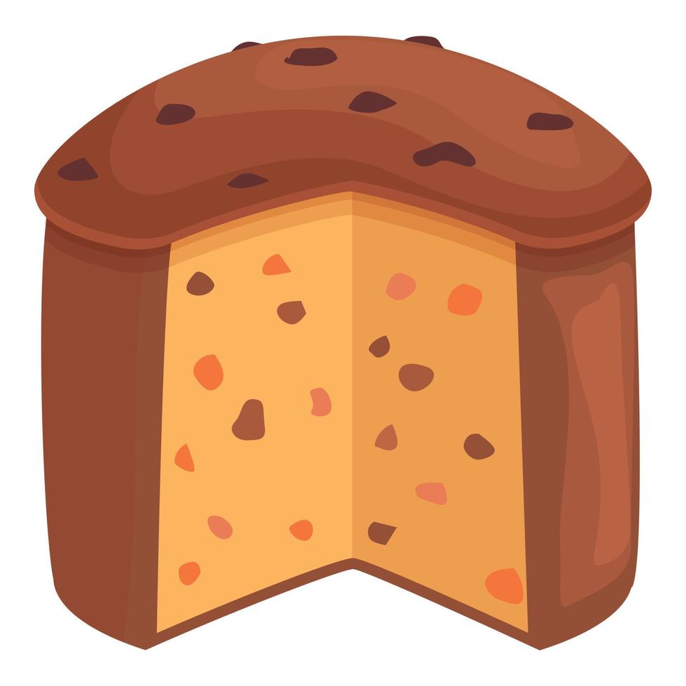 brood panettone icoon tekenfilm vector. Italiaans taart vector