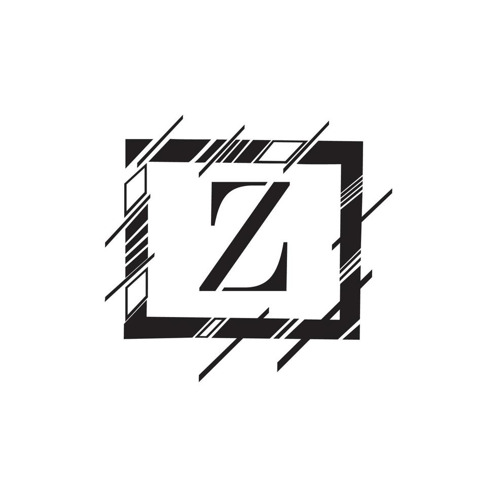 brief z bedrijf zakelijke abstract eenheid vector logo ontwerp sjabloon