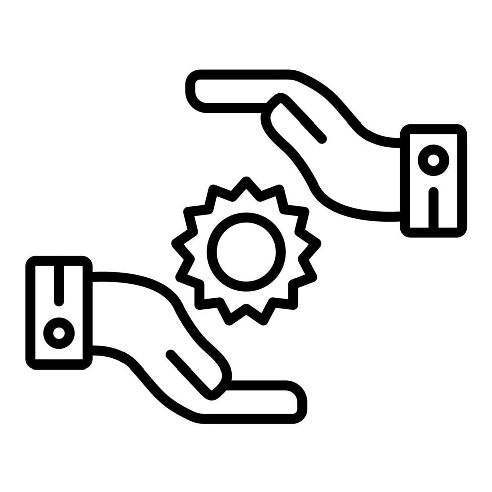 energie behandeling lijn icoon vector