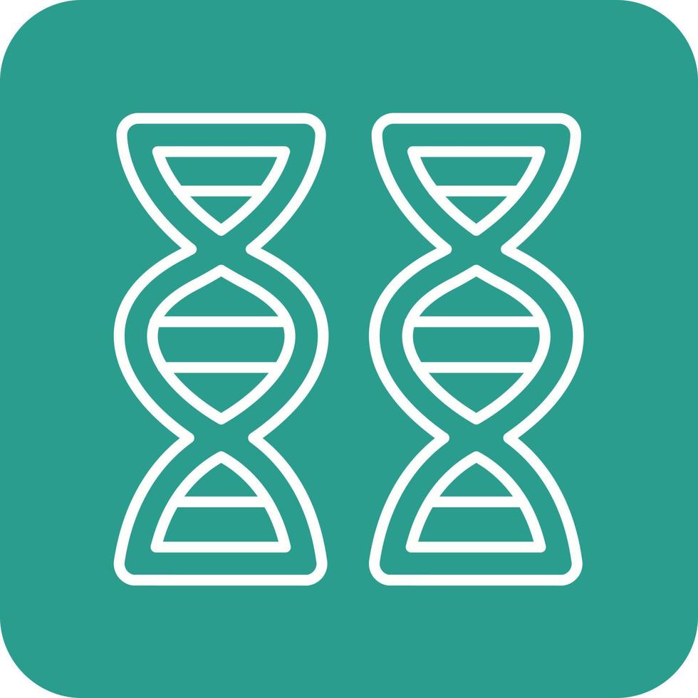 dna lijn ronde hoek achtergrond pictogrammen vector