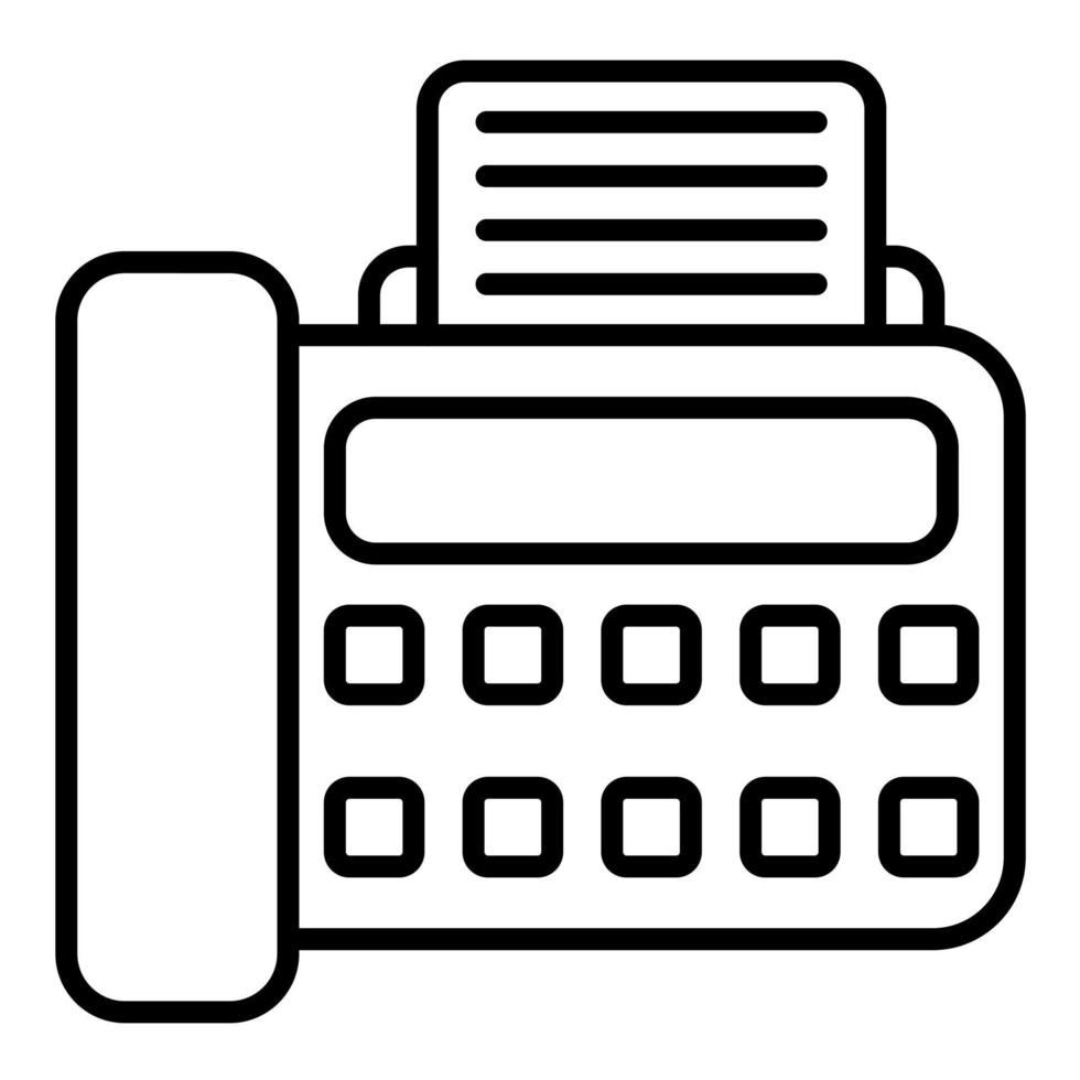 pictogram faxlijn vector