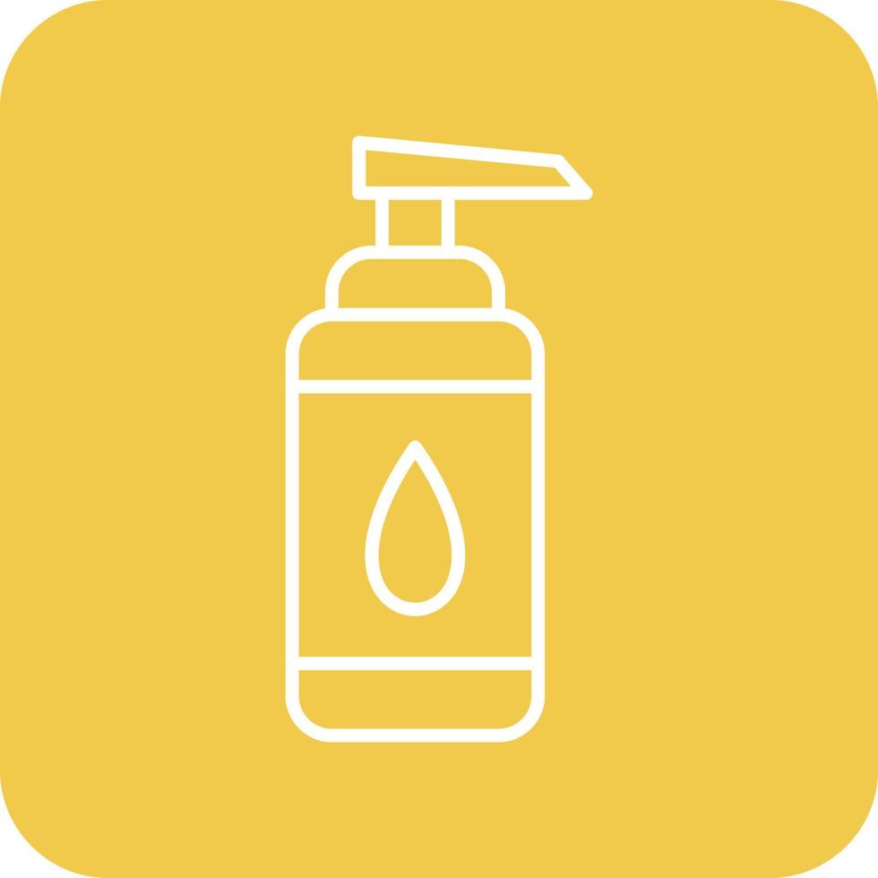 lotion lijn ronde hoek achtergrond pictogrammen vector