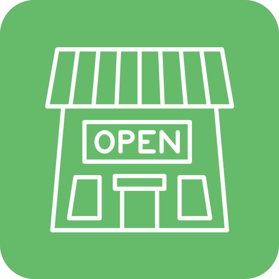 Open winkel teken lijn ronde hoek achtergrond pictogrammen vector