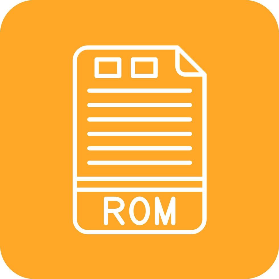 rom lijn ronde hoek achtergrond pictogrammen vector