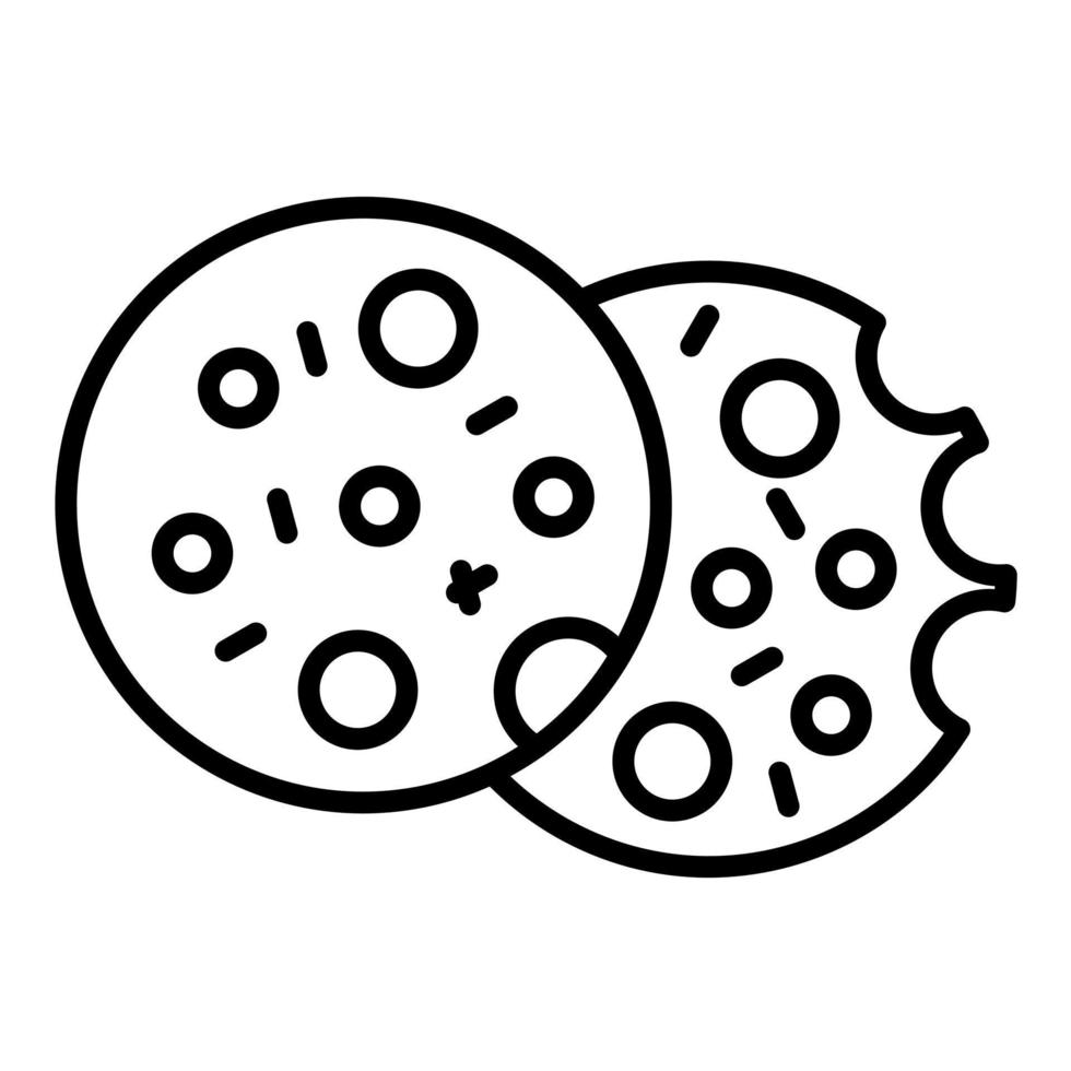 pictogram lijn cookies vector