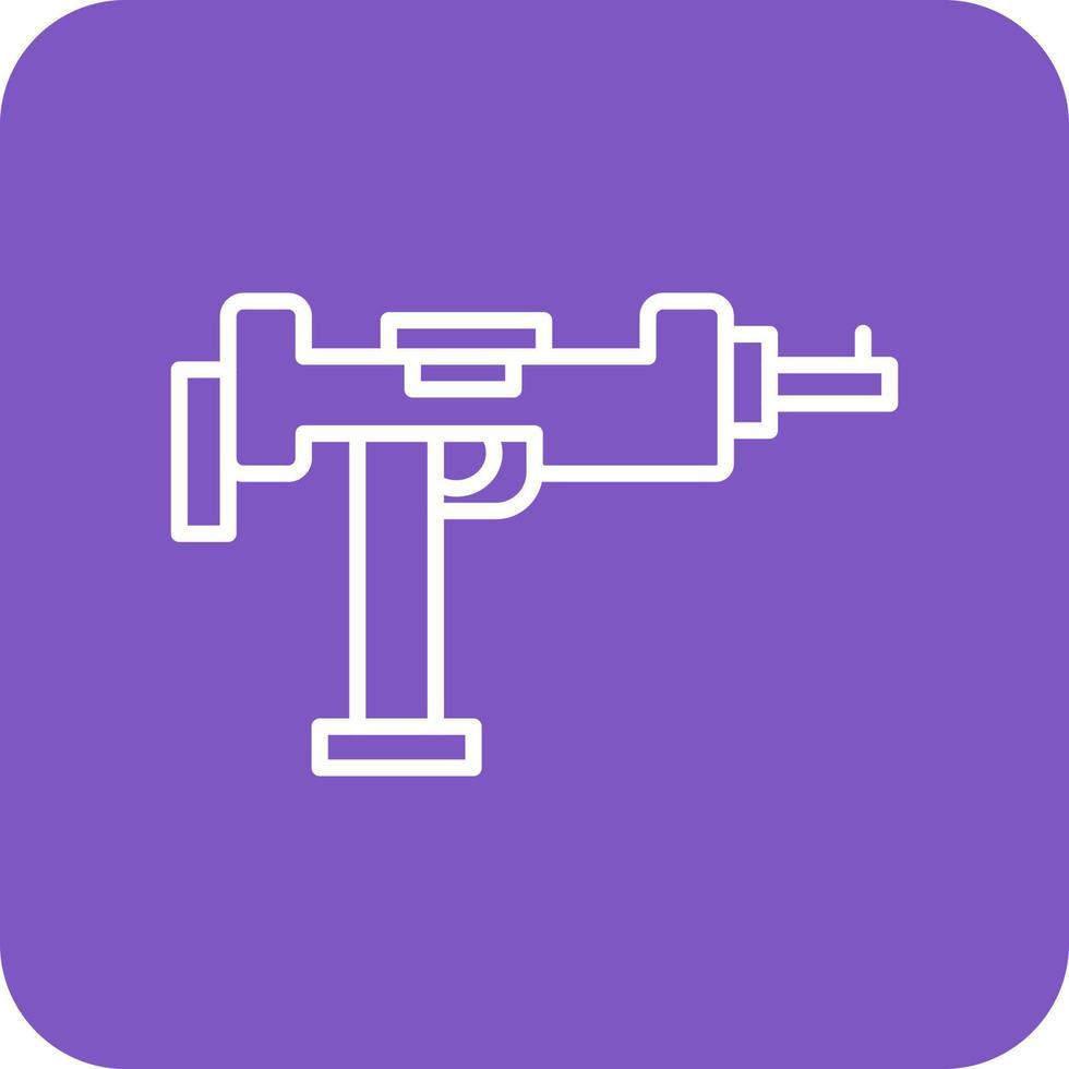 uzi lijn ronde hoek achtergrond pictogrammen vector