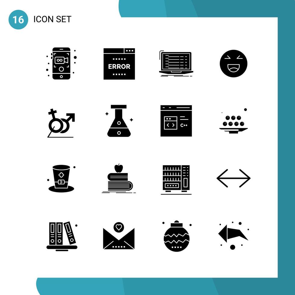 vector pak van 16 glyph symbolen solide stijl icoon reeks Aan wit achtergrond voor web en mobiel creatief zwart icoon vector achtergrond