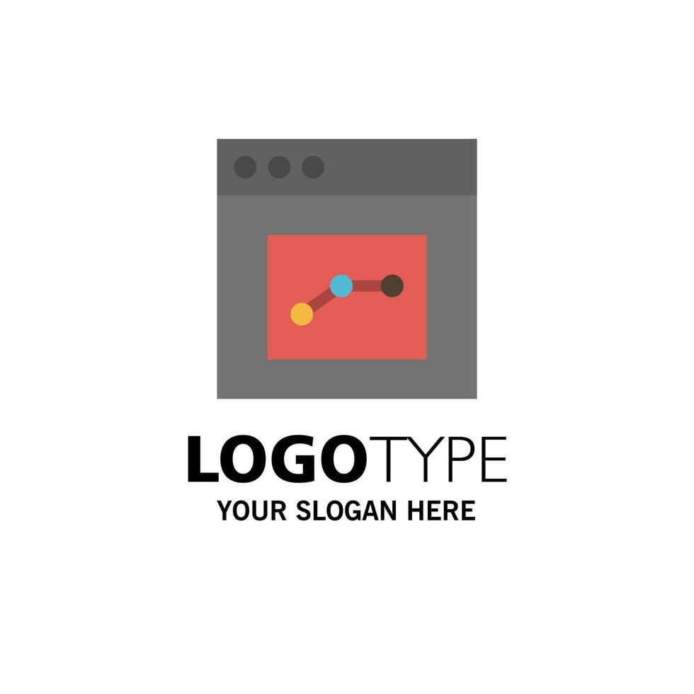 analytics communicatie koppel gebruiker bedrijf logo sjabloon vlak kleur vector