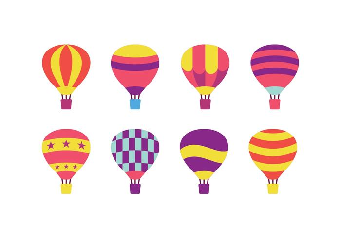 Hot air balloon vector pack