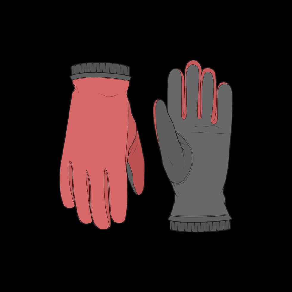 geïsoleerd voorwerp van handschoen en winter icoon. handschoen en uitrusting vector voor voorraad.