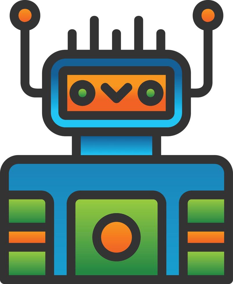 robot vector icoon ontwerp